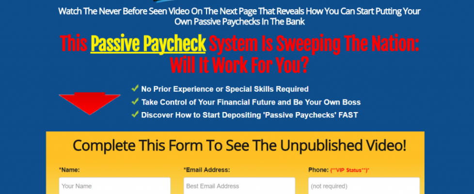 Is Passive Paychecks a Scam