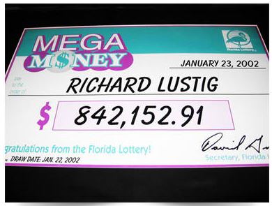 Auto Lotto Processor Richard Lustig Check